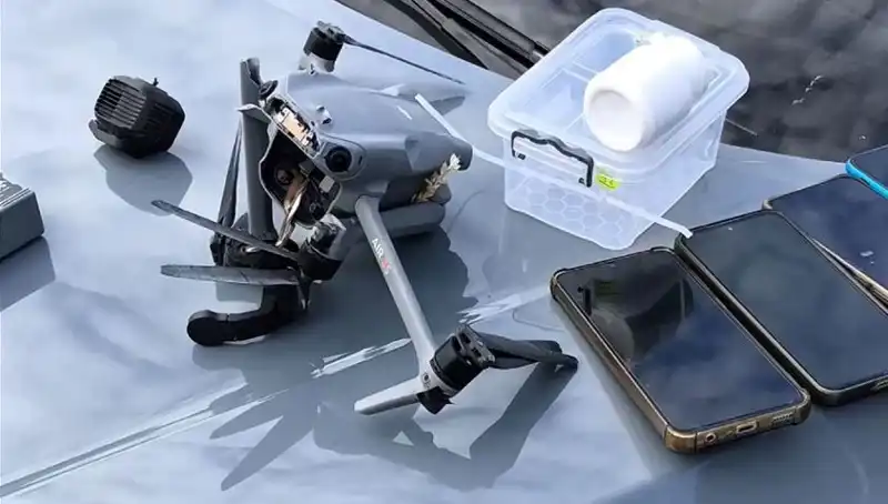 Uyuşturucu Taşımak İçin Kullanılan Drone Havada Vuruldu!