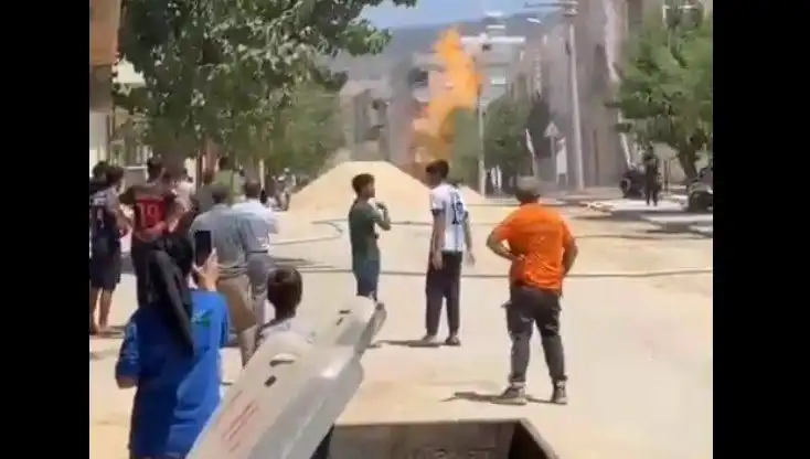 Kilis'te Doğalgaz Borusu Patladı: Olay Yerine Acil Ekipler Sevk Edildi