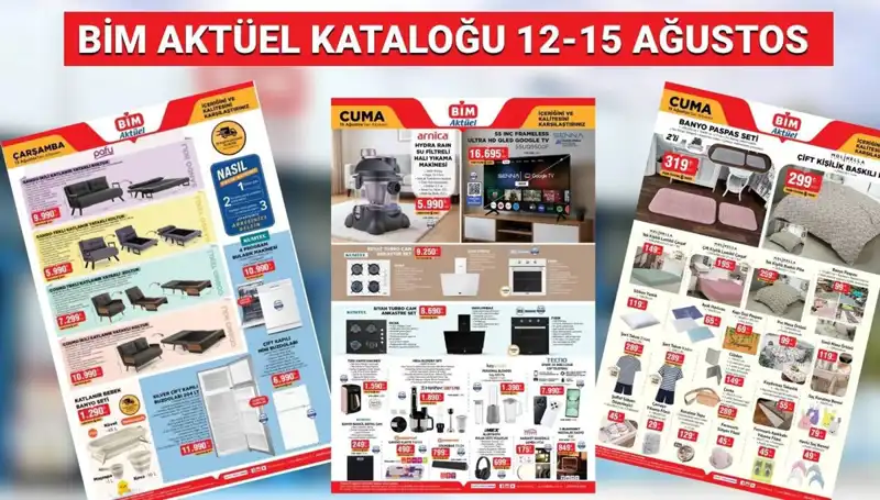 BİM'in 12-15 Ağustos Aktüel Kataloğunda Neler Var? İşte Kaçırılmayacak Ürünler!