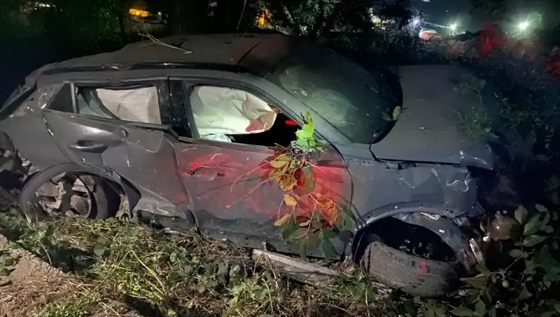 Alkollü Sürücünün Takla Attığı Kaza, Aracı Hurda Yığınına Dönüştürdü