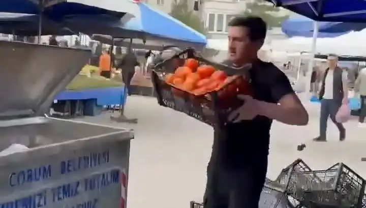 Domatesleri Çöpe Dökerek Cezayı Kestim, Pazarcıya Rekor Para Cezası!