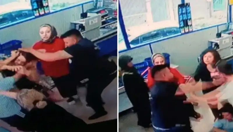 Markette Şoke Eden Şiddet Olayı: Kadına Saldırı Anları Görüntülendi