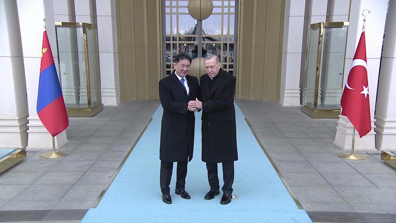 Moğolistan Cumhurbaşkanı Ankara'da